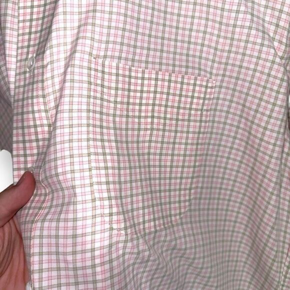 Gitman Brothers Pink & Green Allini Fabric Dress Shirt 17 - Picture 5 of 9